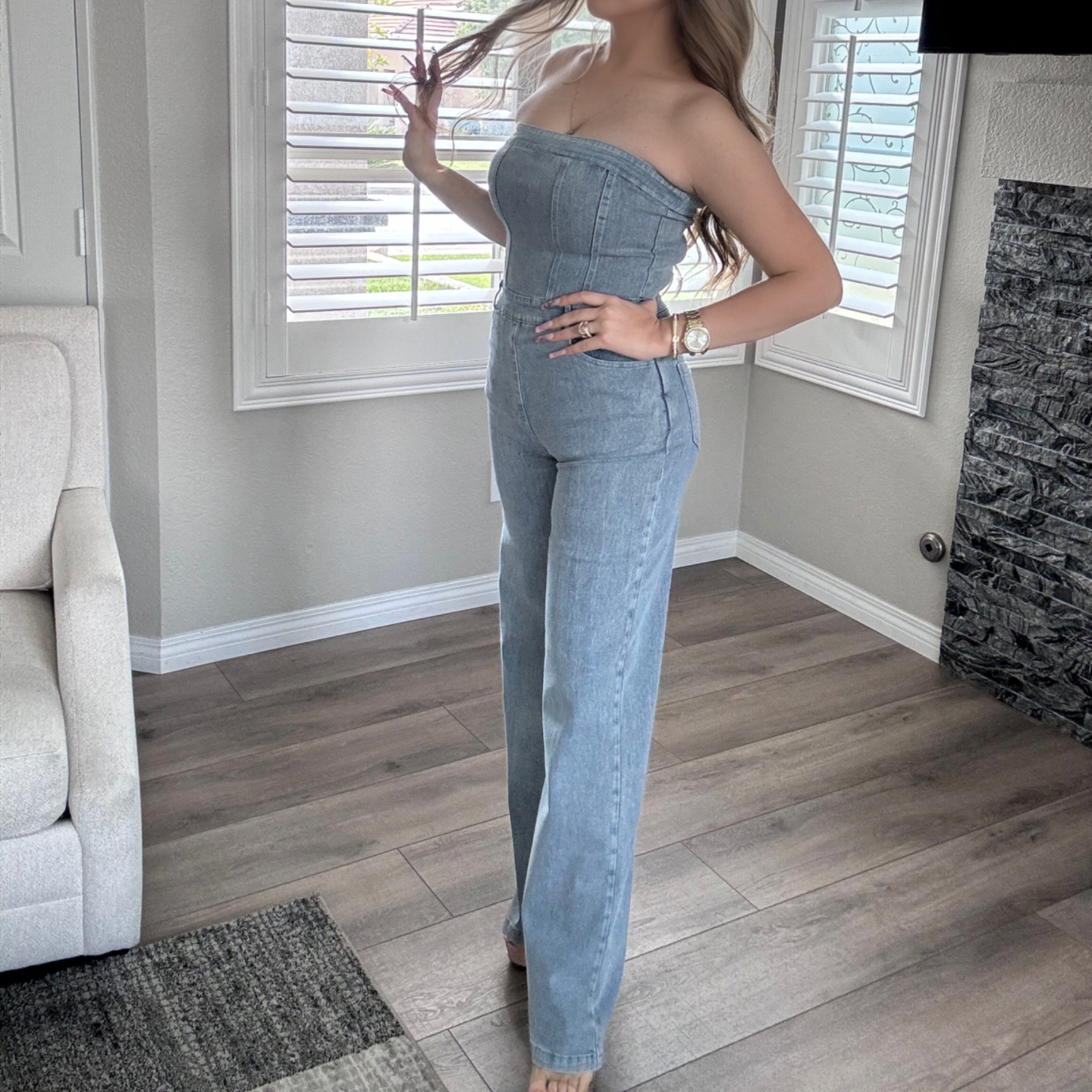 New Era Denim Jumpsuit