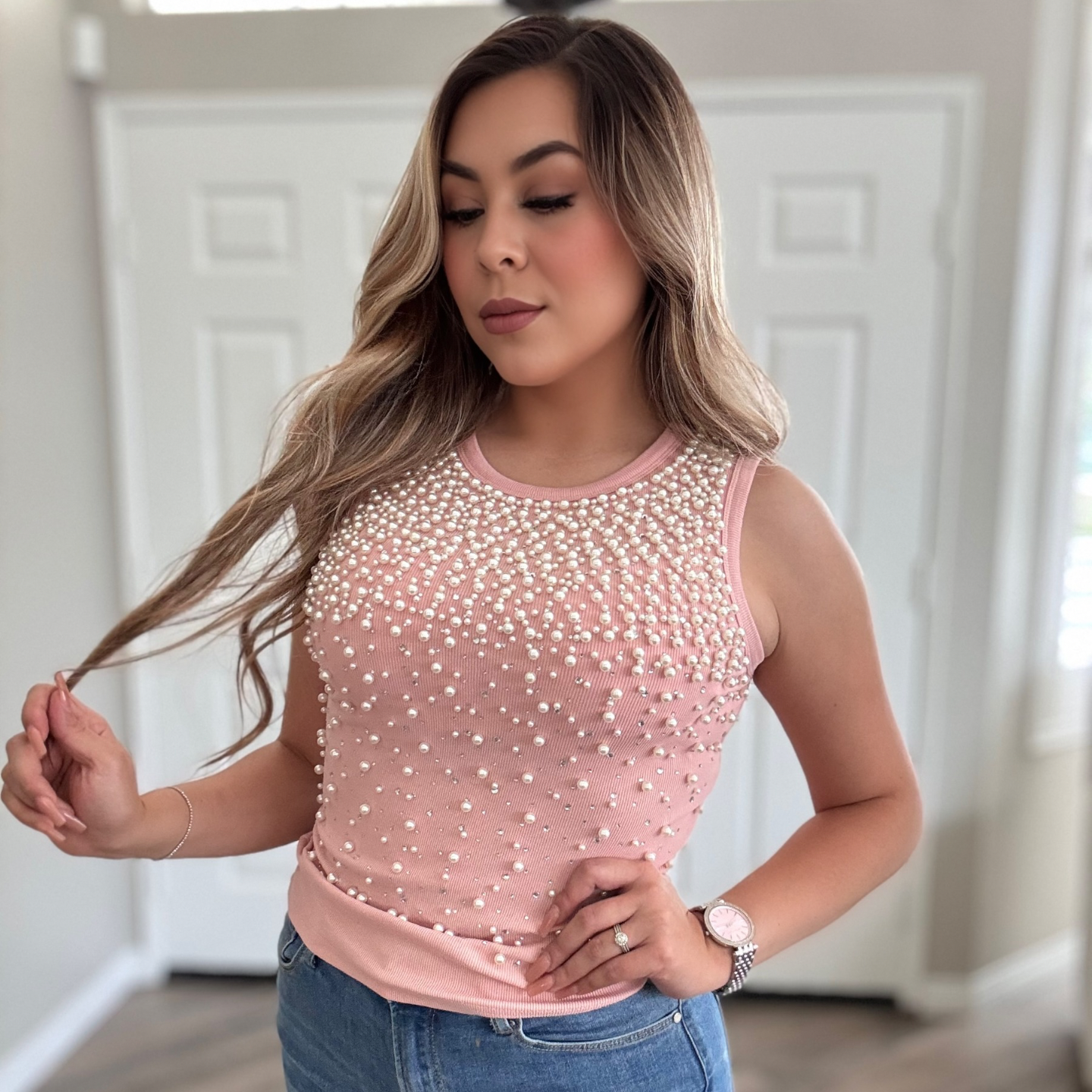 Pretty In Pearls Top