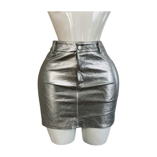 Concert Ready Metallic Skirt